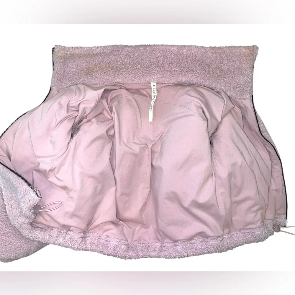 π πππππππππ Pink Peony Sherpa Jacket + Cap Set (Size 8) - Picture 7 of 13